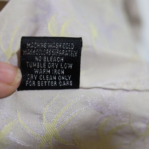 Nexo Yellow & Gray Casual Button-Down Shirt Tropical Hawaiian Palm Tree - Picture 11 of 12